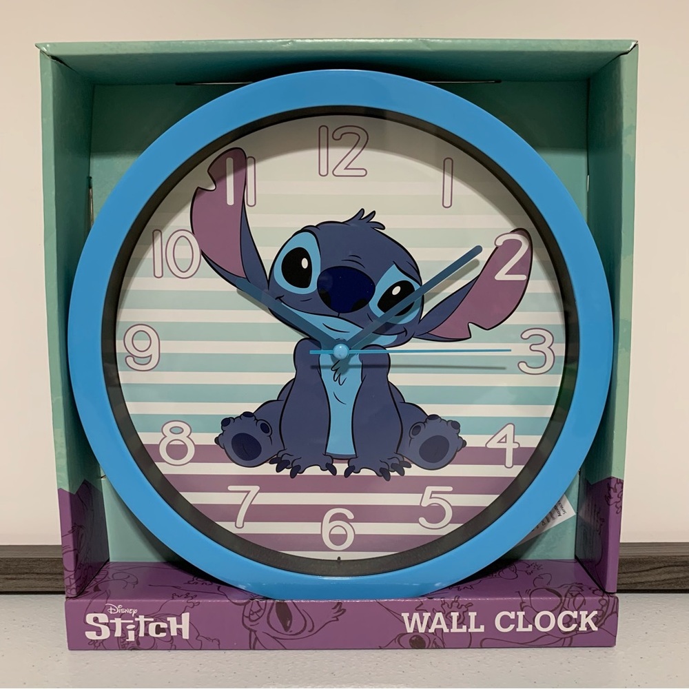 Disney Stitch Analog Wall Clock-NIB